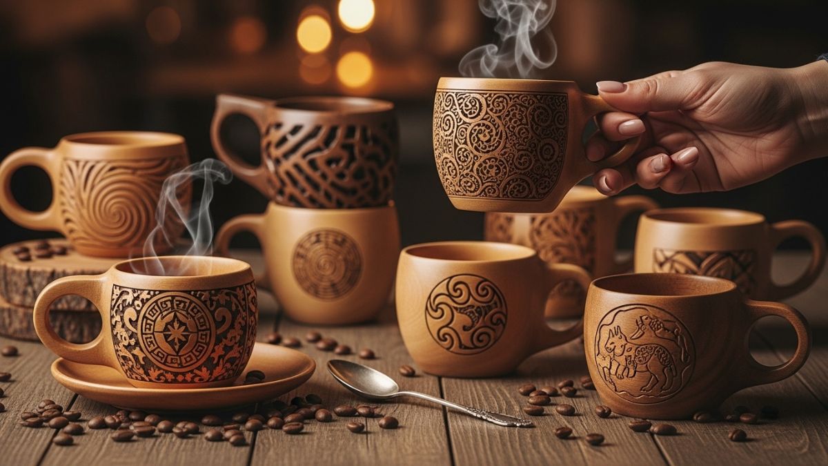 Woodwork coffee designs bring a warm and inviting atmosphere to your daily brew. The craftsmanship involved showcases not just skill but also passion for the art of woodworking.